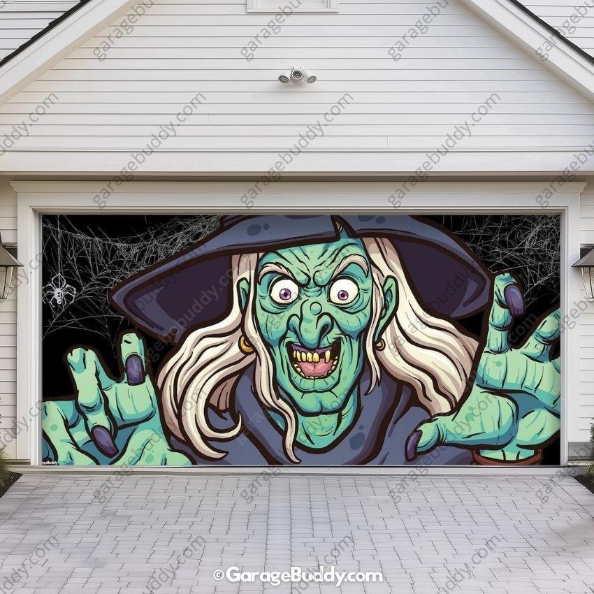 Ugly Witch | Halloween Garage Door Cover