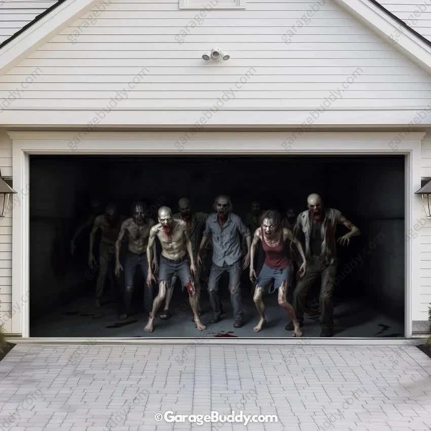 Zombie Invasion | Halloween Garage Door Cover