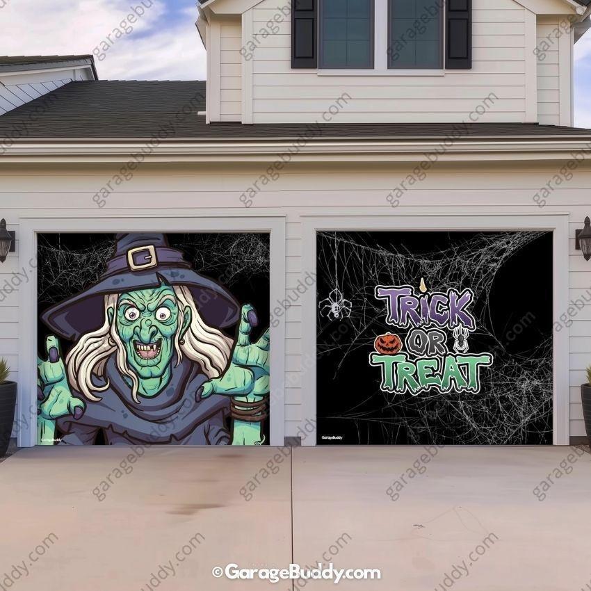 Ugly Witch | Halloween Garage Door Cover