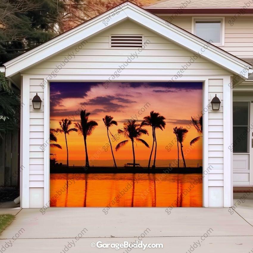 Beach Sunset | Nature Garage Door Cover