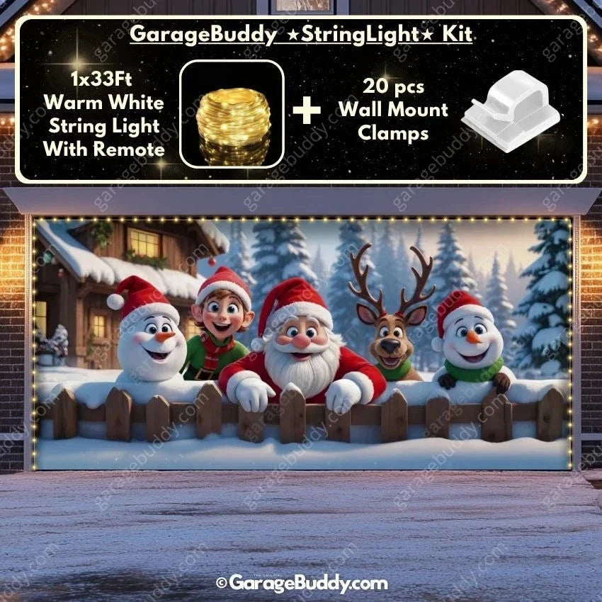 Christmas Crew | Christmas Garage Door Cover