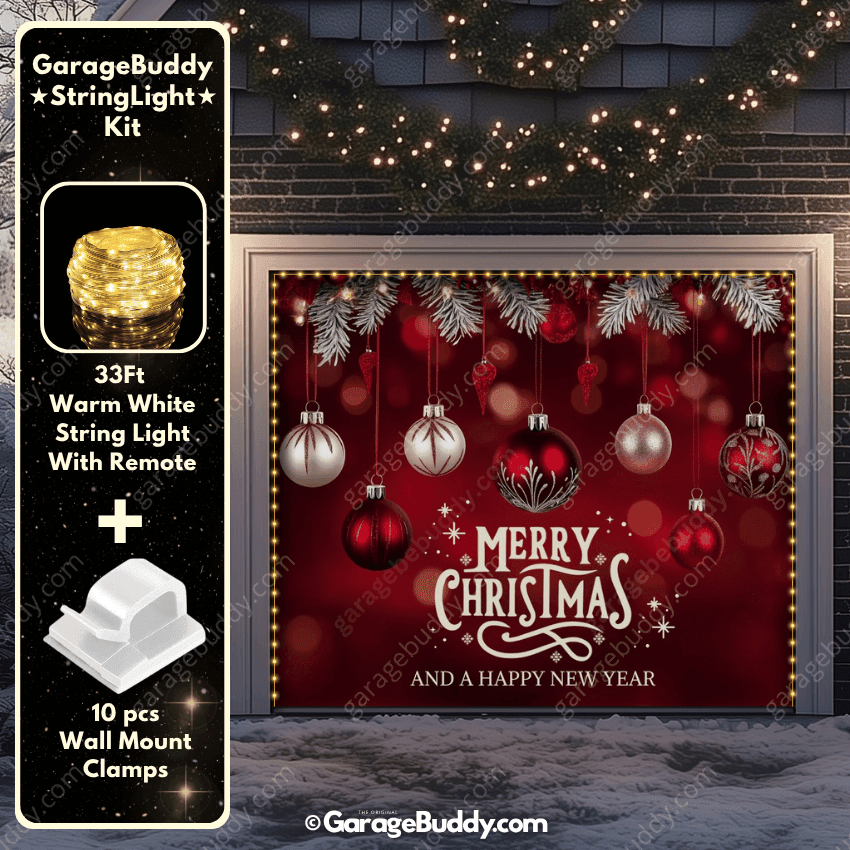 Christmas Ornaments & HNY | Christmas Garage Door Cover