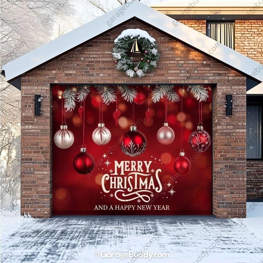 Christmas Ornaments & HNY | Christmas Garage Door Cover