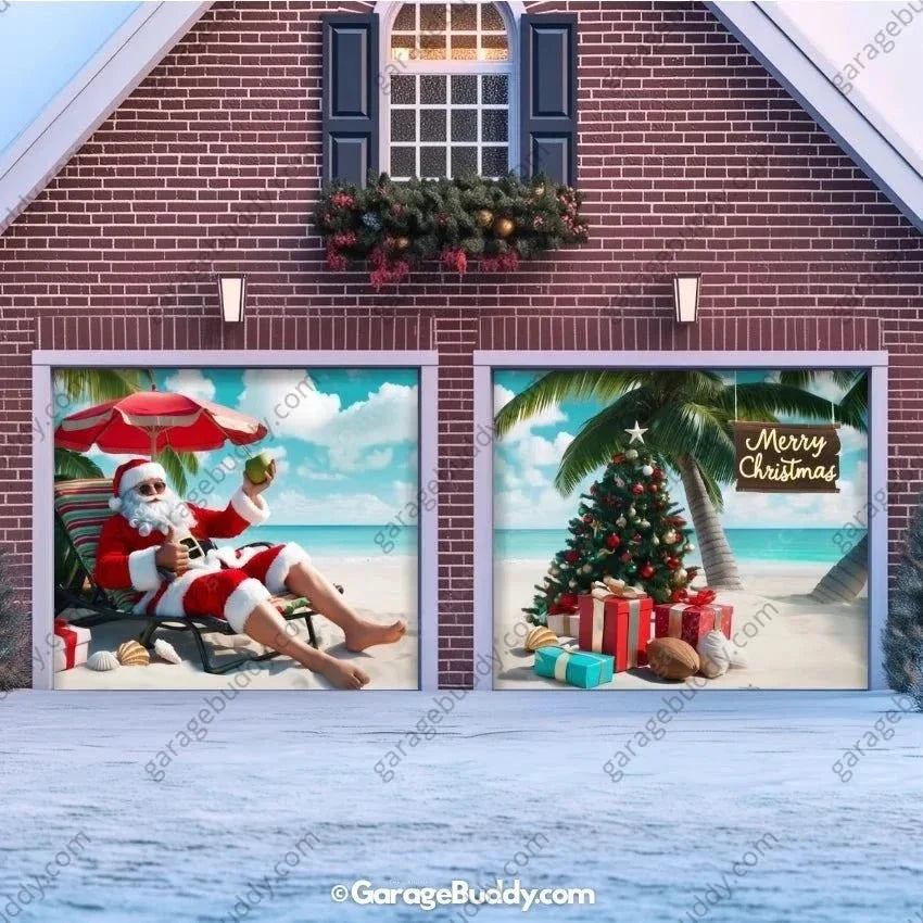 Christmas Paradise | Christmas Garage Door Cover