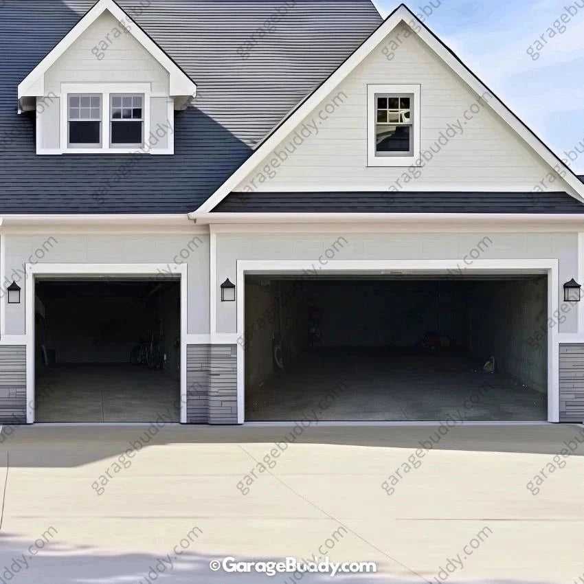 Empty Garage | Halloween Garage Door Cover