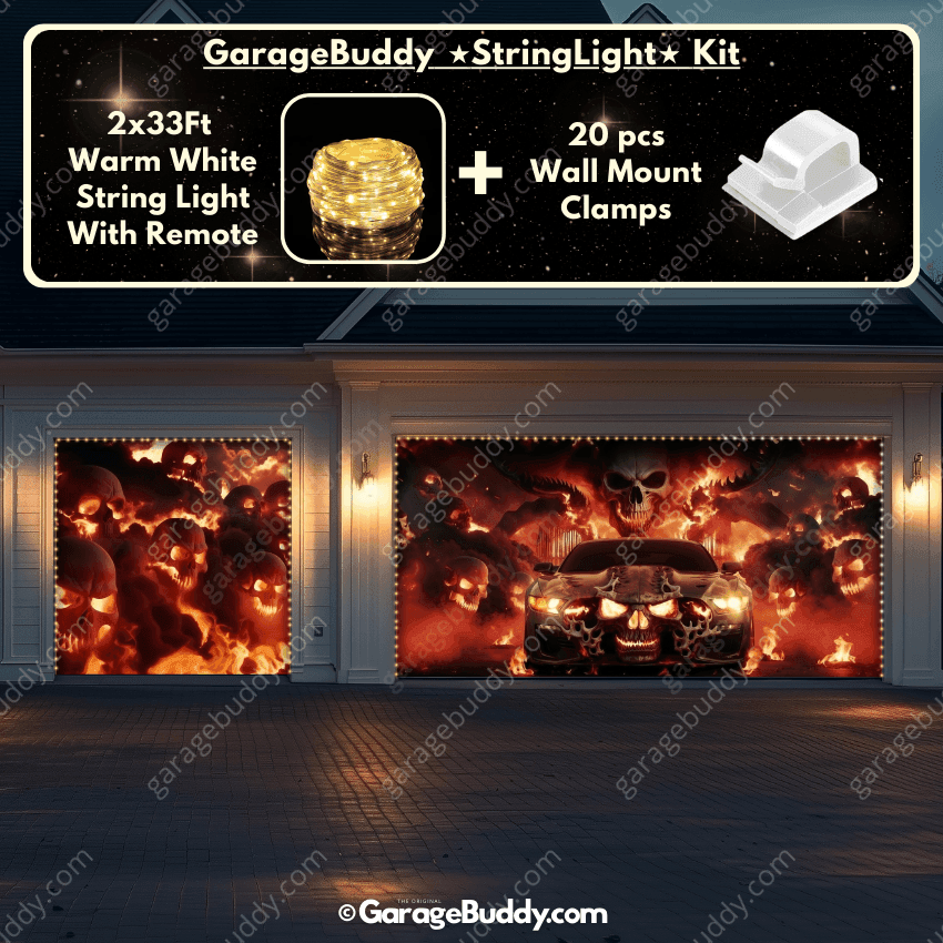 Hell Ride | Halloween Garage Door Cover