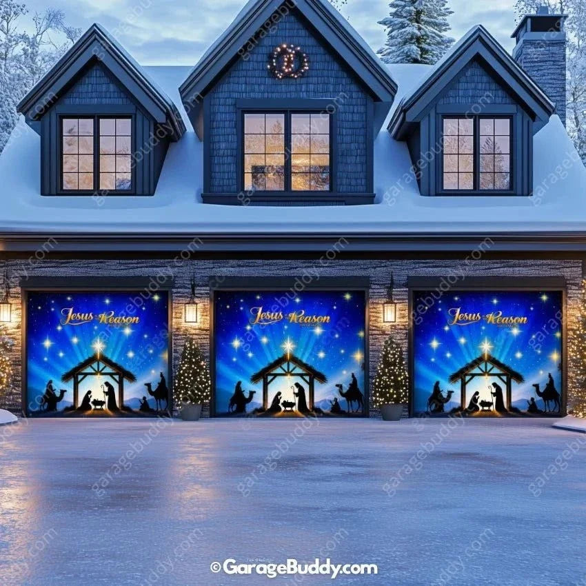 Jesus is the Reason | Christmas Garage Door Cover