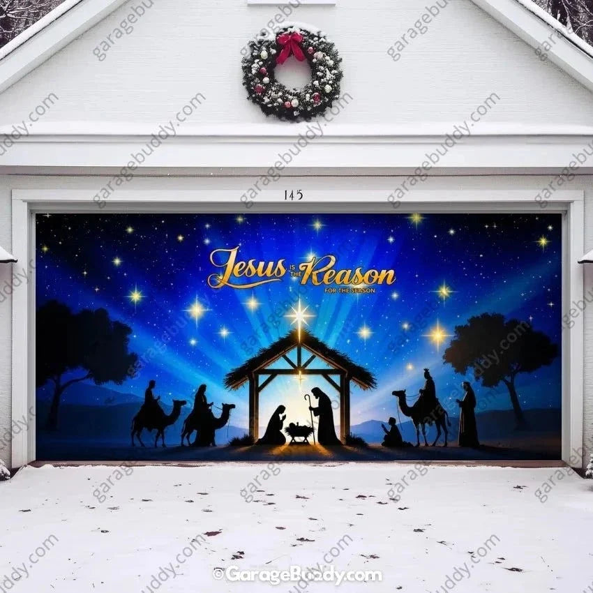 Jesus is the Reason | Christmas Garage Door Cover