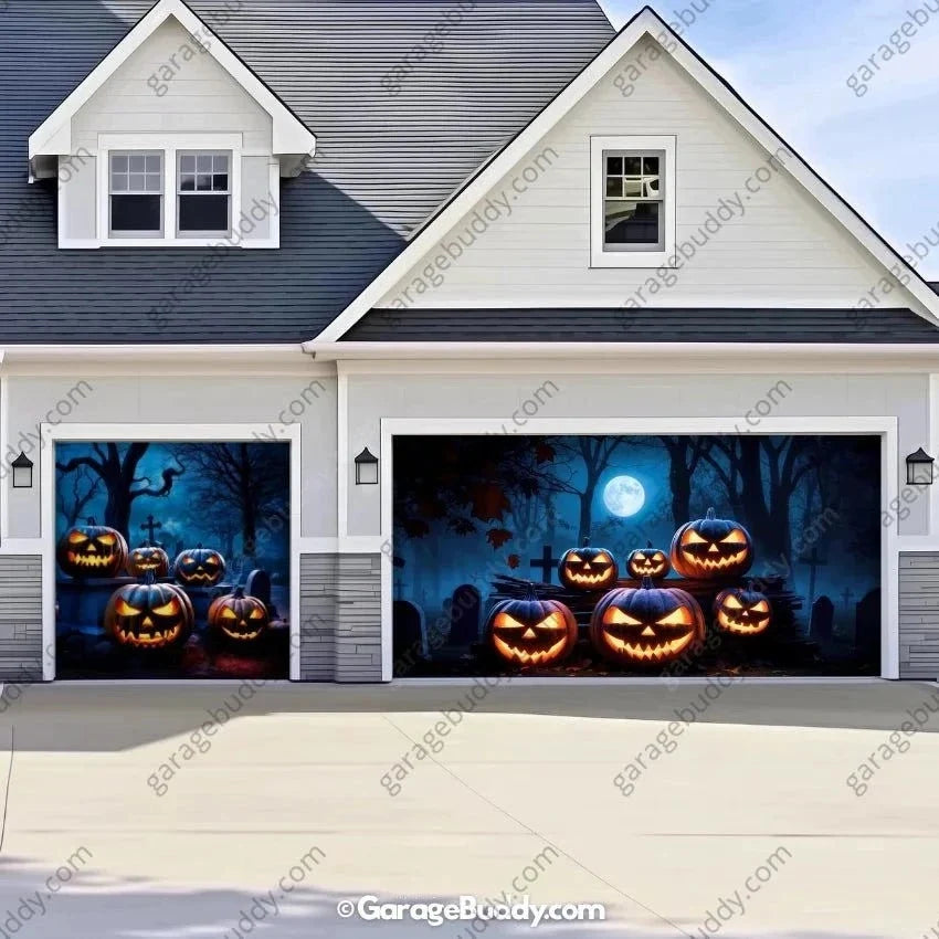 Cursed Pumpkins | Halloween Garage Door Cover