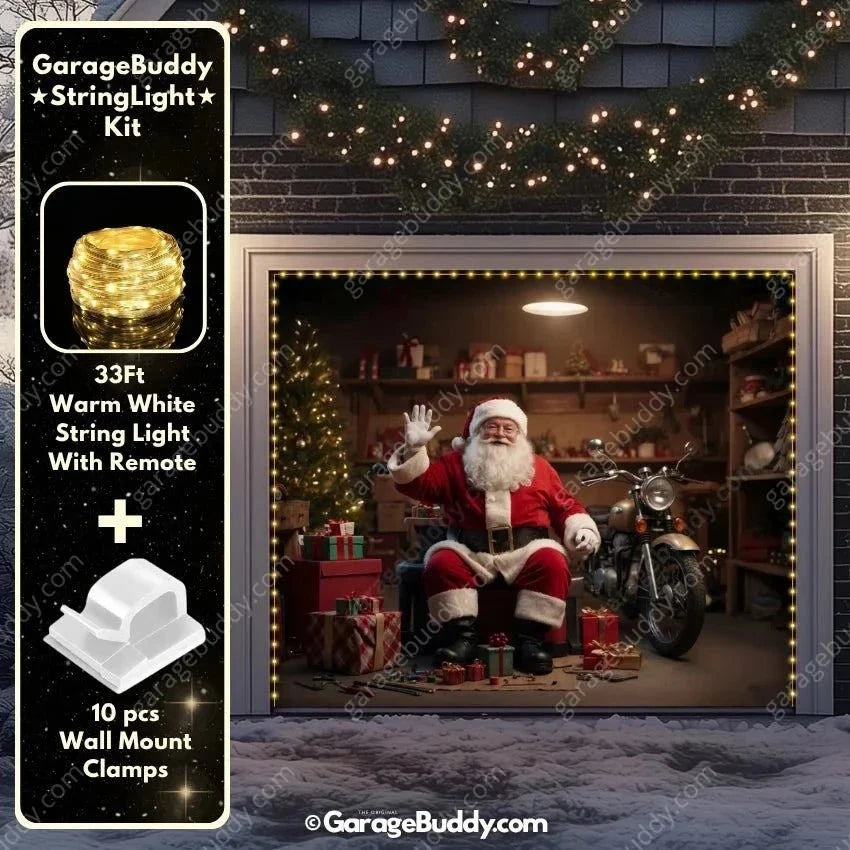 Santa's Workshop | Christmas Garage Door Cover