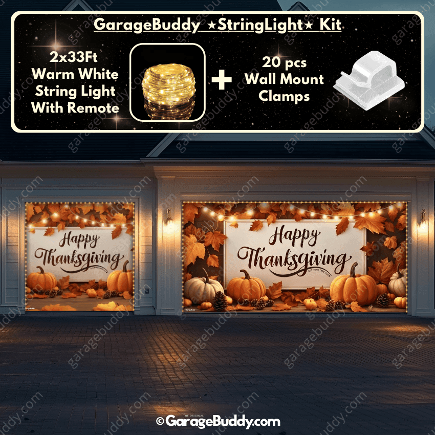 Happy Thanksgiving (B) | Festive Garage Door Cover
