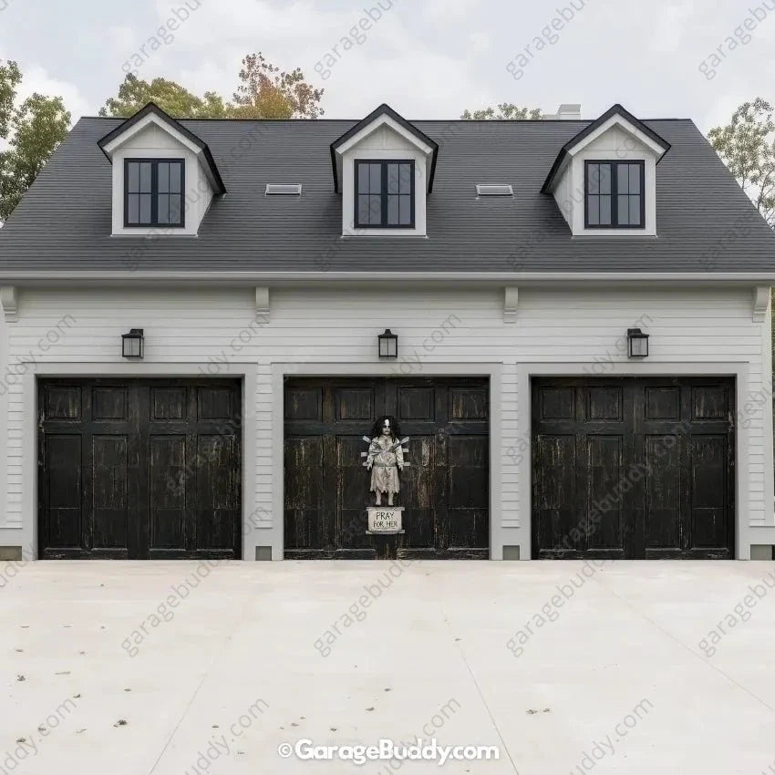 The Cursed Doll | Halloween Garage Door Cover