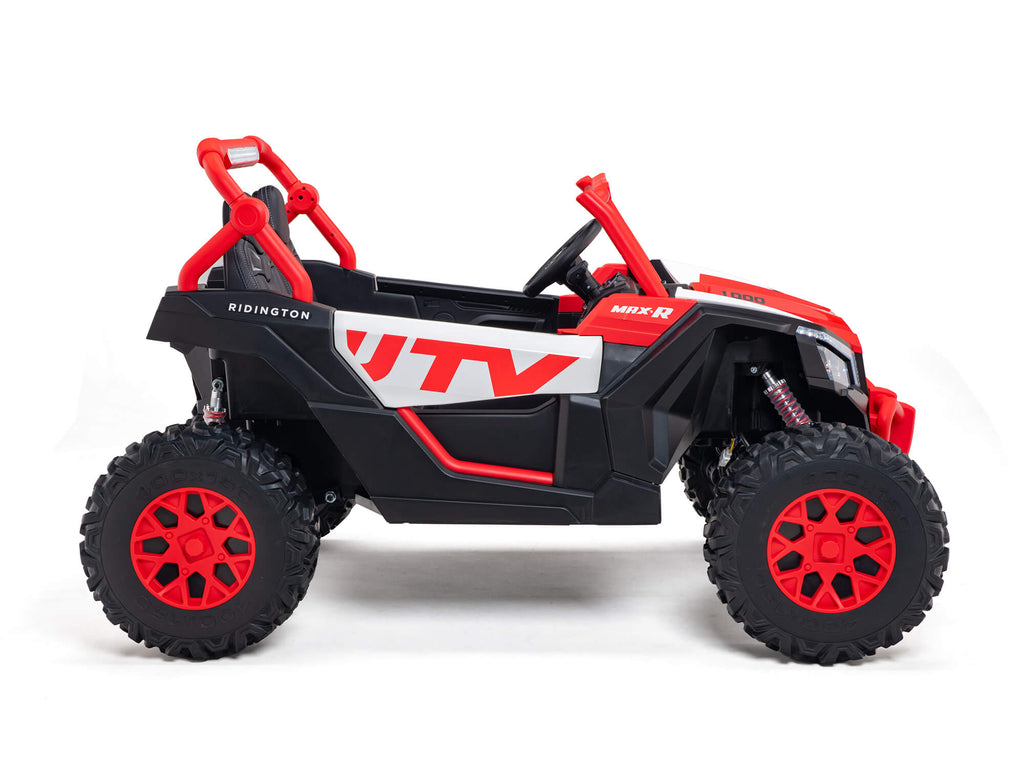 24V Ridington MAX-R All Terrain Ride-On Buggy with Remote - Red/White
