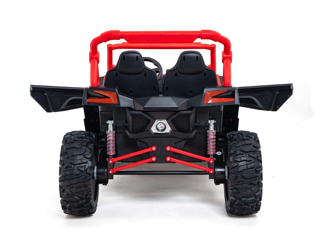 24V Ridington MAX-R All Terrain Ride-On Buggy with Remote - Red/White