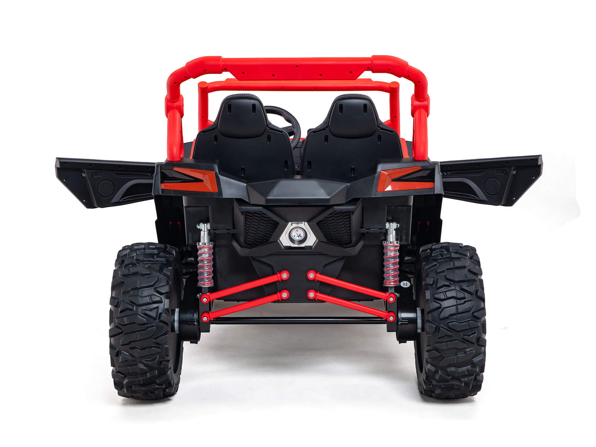 24V Ridington MAX-R All Terrain Ride-On Buggy with Remote - Red/White