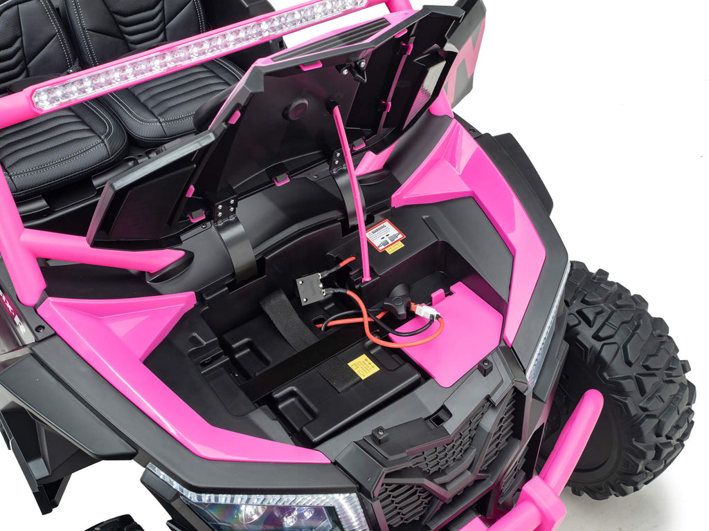 24V Ridington MAX-R All Terrain Ride-On Buggy with Remote - Pink