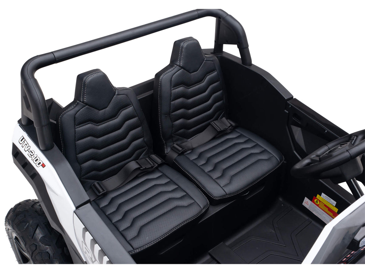 24V TREKCAR Rayder Ride-On Buggy - White