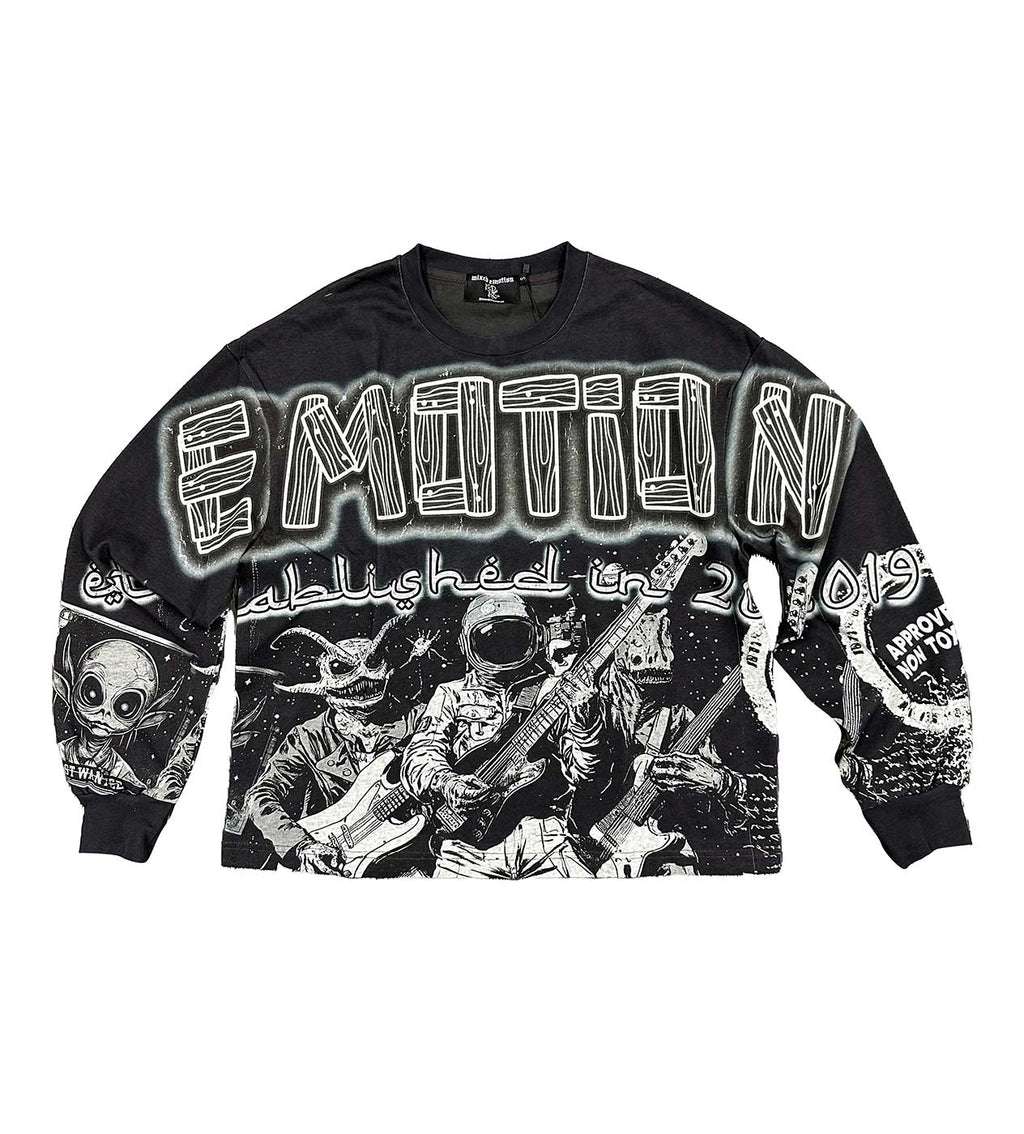 Mixed Emotions Astro L/S Tee Black