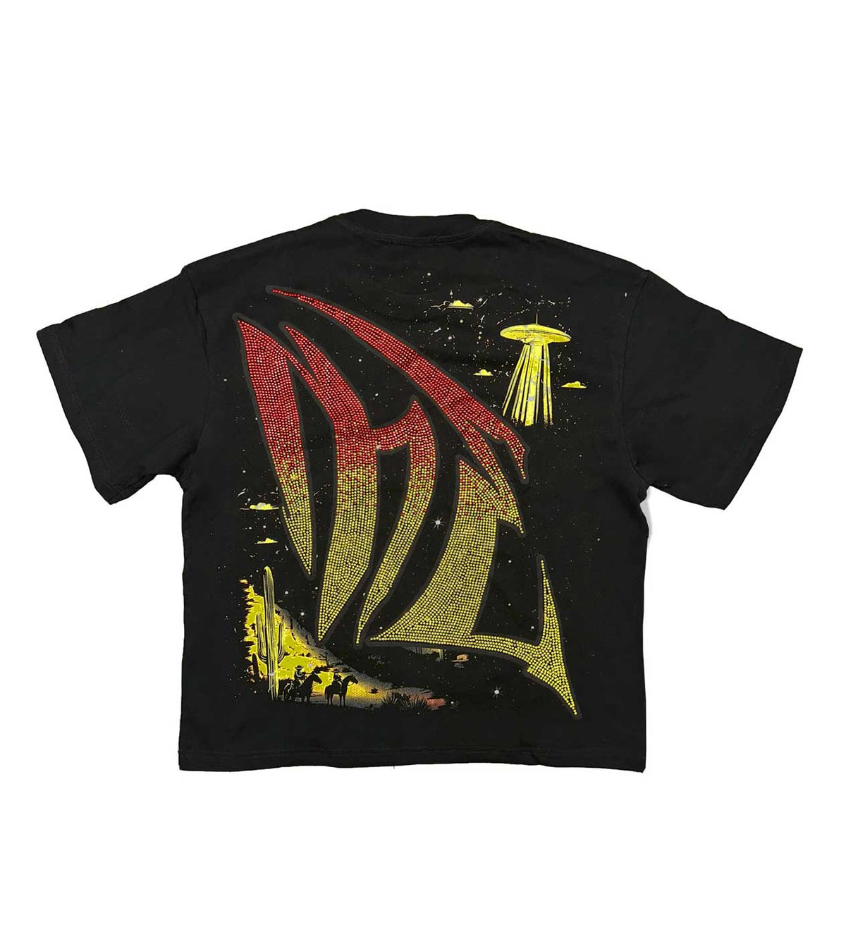 Mixed Emotions Ranger Rhinestone Tee Black