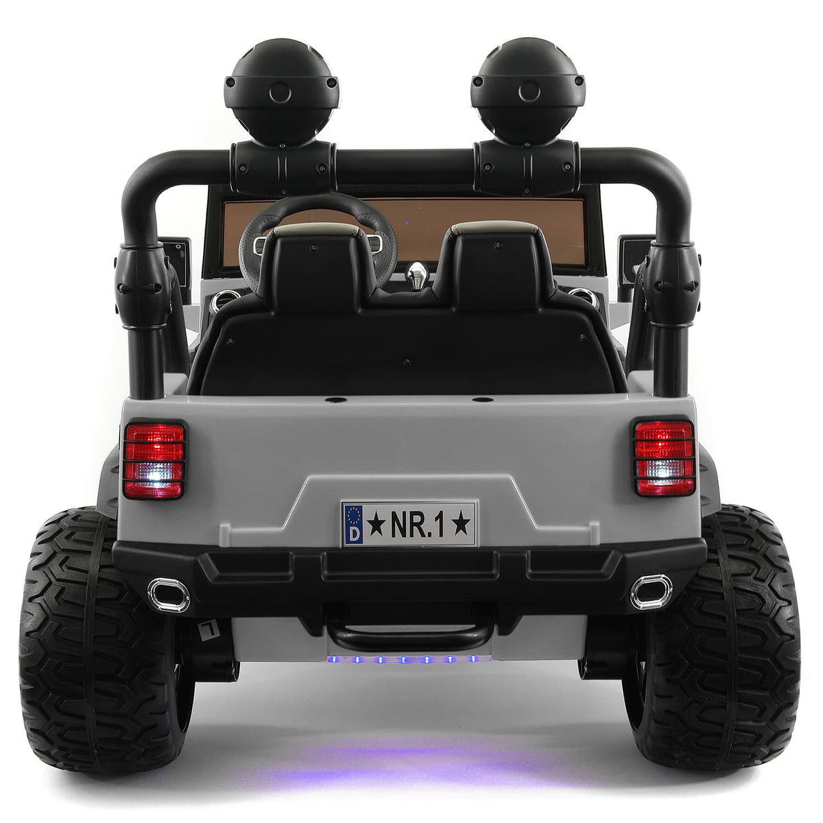 Trail Explorer 24V Kids Ride-On Car Truck with R/C Parental Remote | Gray