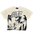 Mixed Emotions Beach Rhinestone Tee Cream