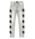 Mixed Emotions Monogram Denim Grey Wash