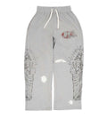 Righteous 3:16 Distressed Sweats Grey