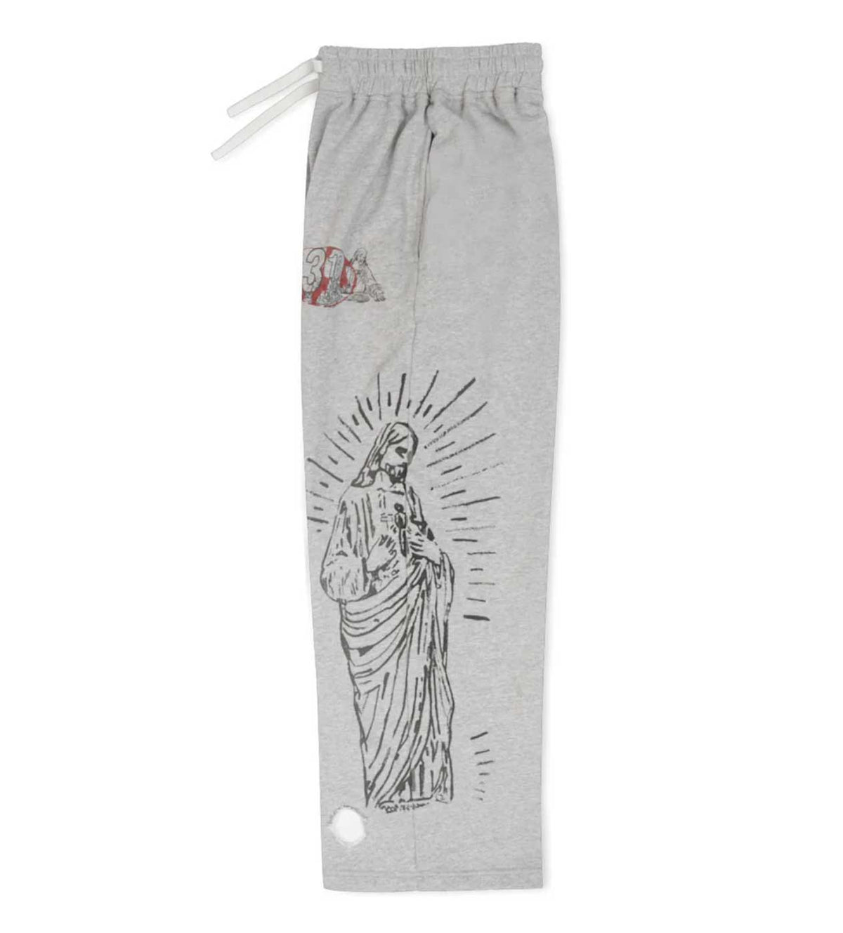 Righteous 3:16 Distressed Sweats Grey
