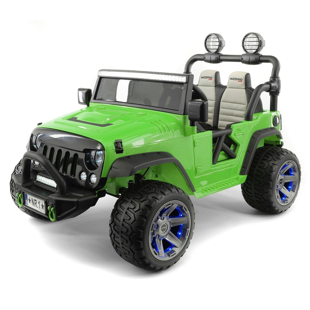 Trail Explorer 24V Kids Ride-On Car Truck with R/C Parental Remote | Green