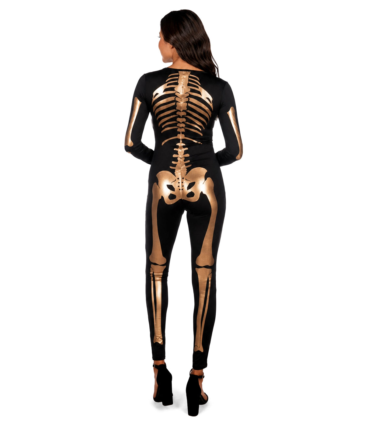 Bronze Skeleton Bodysuit Costume