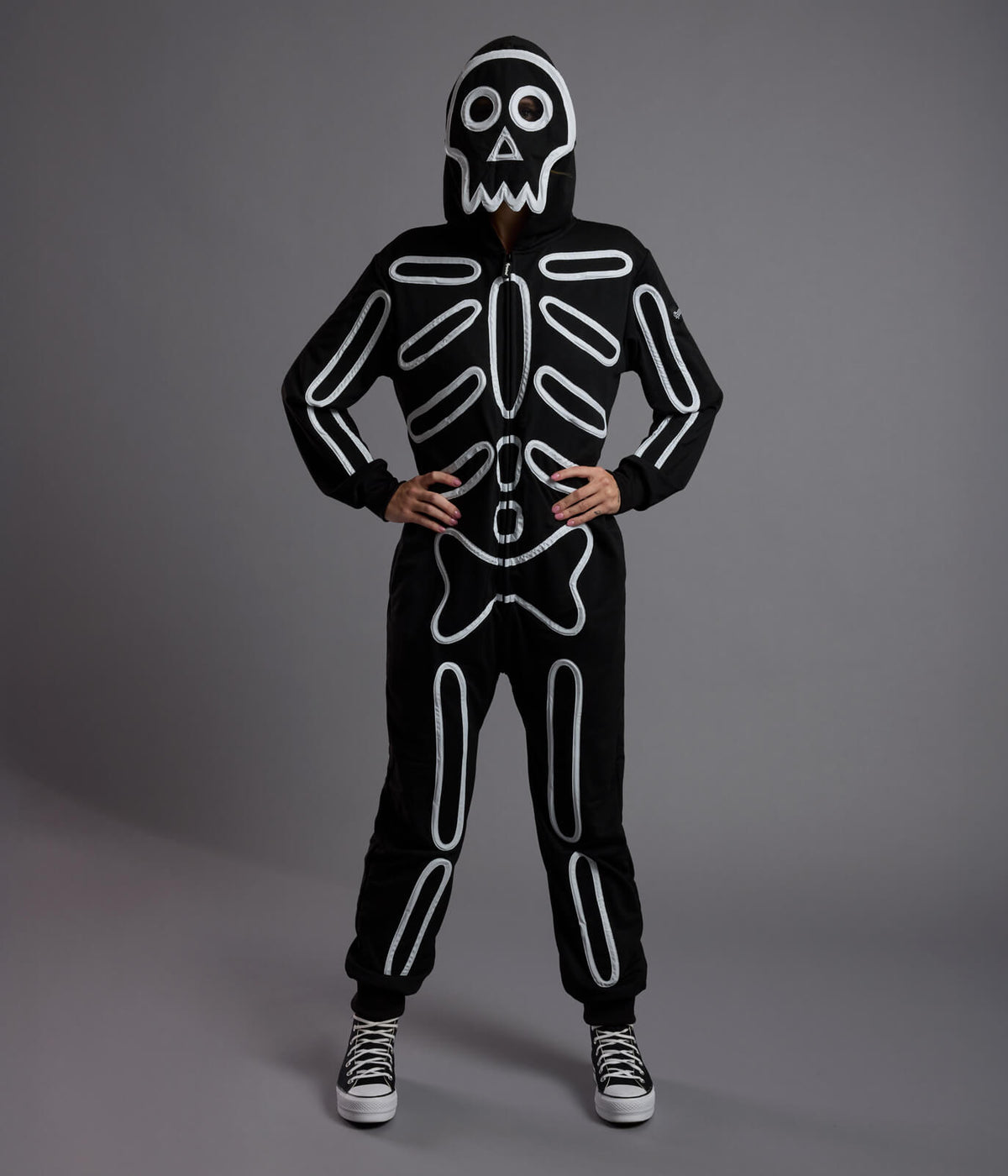 Women's Neon LED Light Up Skeleton Costume