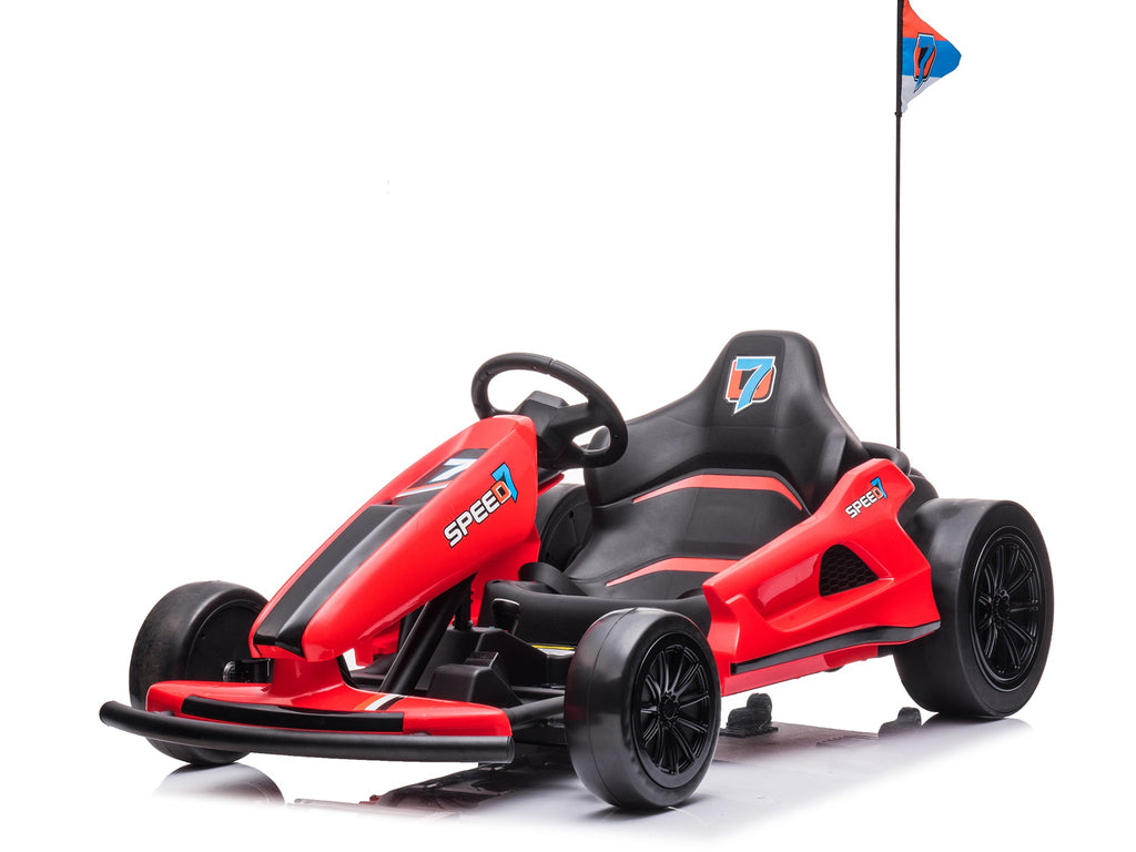 24V TREKCAR Kids Electric Go-Kart with DRIFT Function - Red
