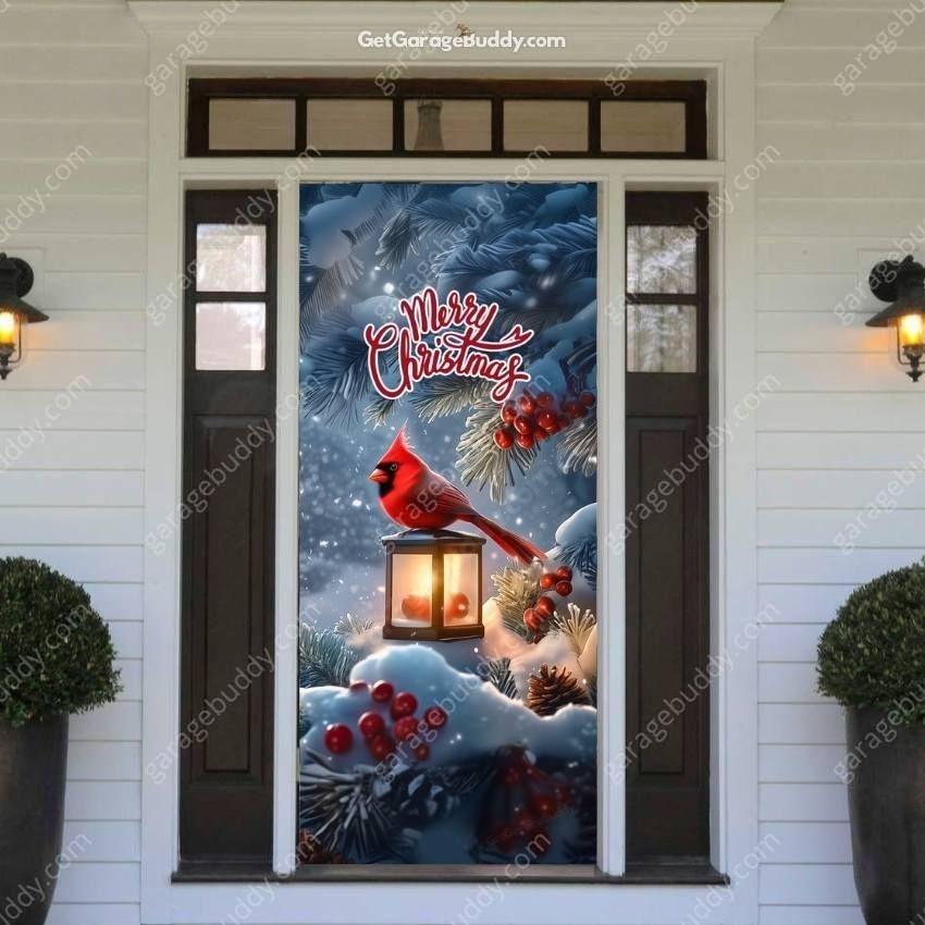 Cardinal's Christmas | Christmas Front Door Cover