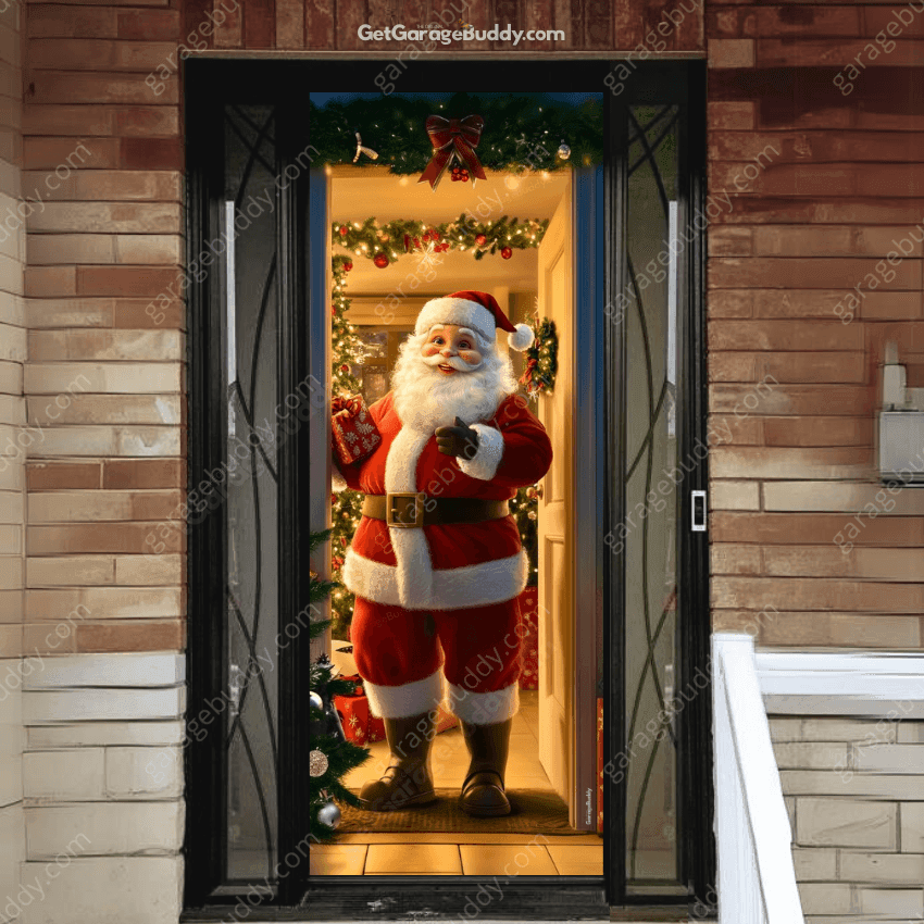 Santa's Welcome | Christmas Front Door Cover