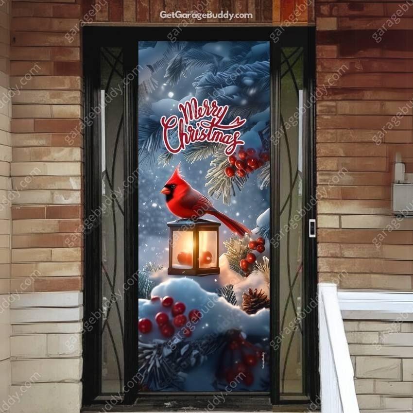 Cardinal's Christmas | Christmas Front Door Cover