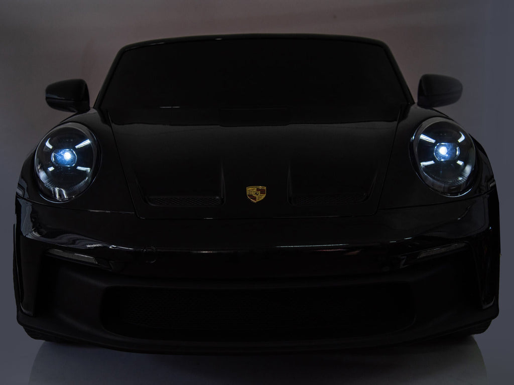 24V Porsche 911 GT3 Kids 2-Seater Ride On Car - Black
