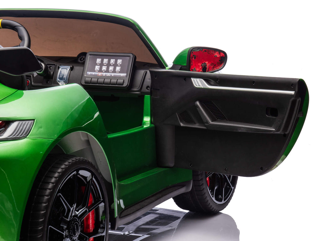 24V Porsche 911 GT3 Kids 2-Seater Ride On Car - Green