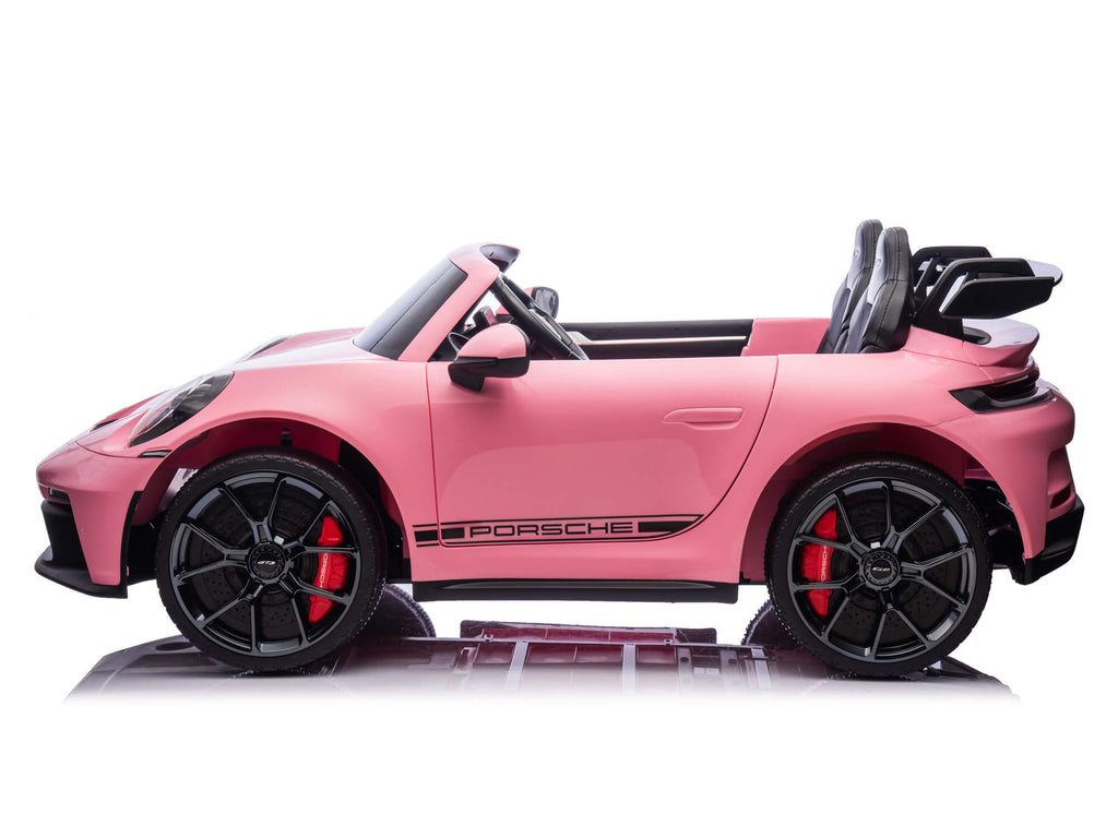 24V Porsche 911 GT3 Kids 2-Seater Ride On Car - Pink