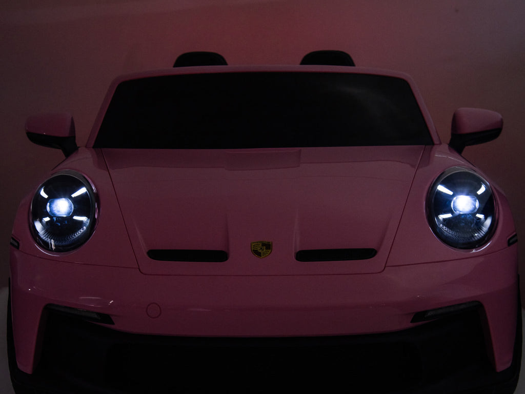 24V Porsche 911 GT3 Kids 2-Seater Ride On Car - Pink