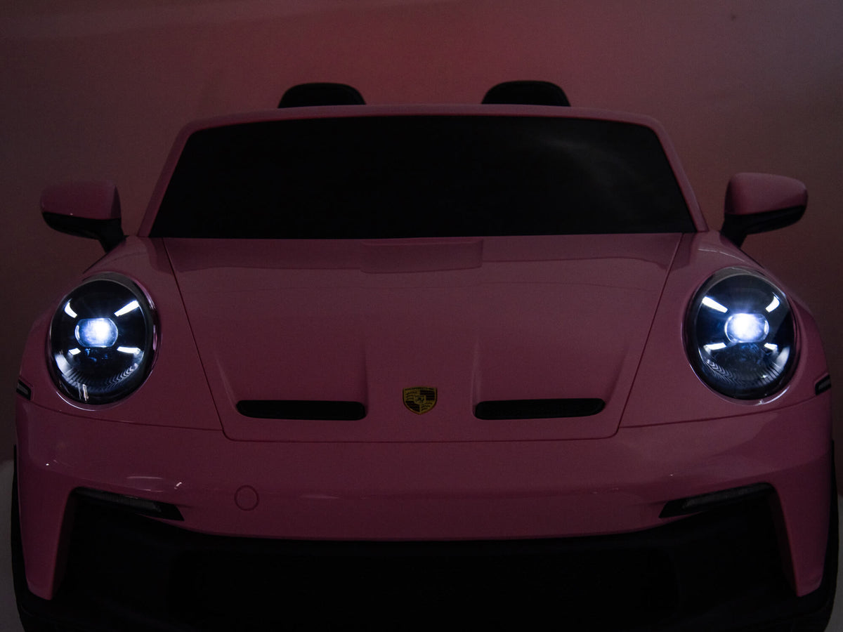 24V Porsche 911 GT3 Kids 2-Seater Ride On Car - Pink