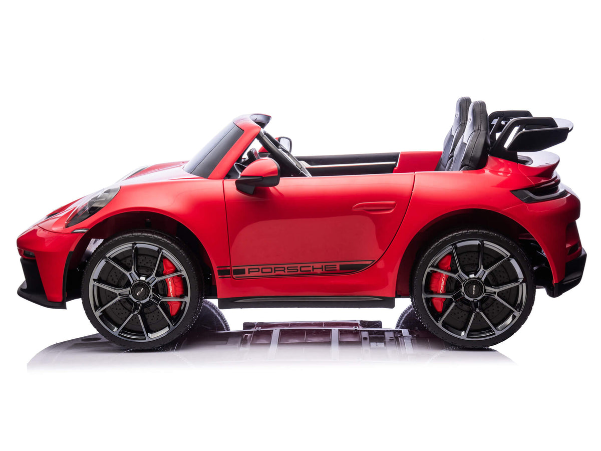 24V Porsche 911 GT3 Kids 2-Seater Ride On Car - Red