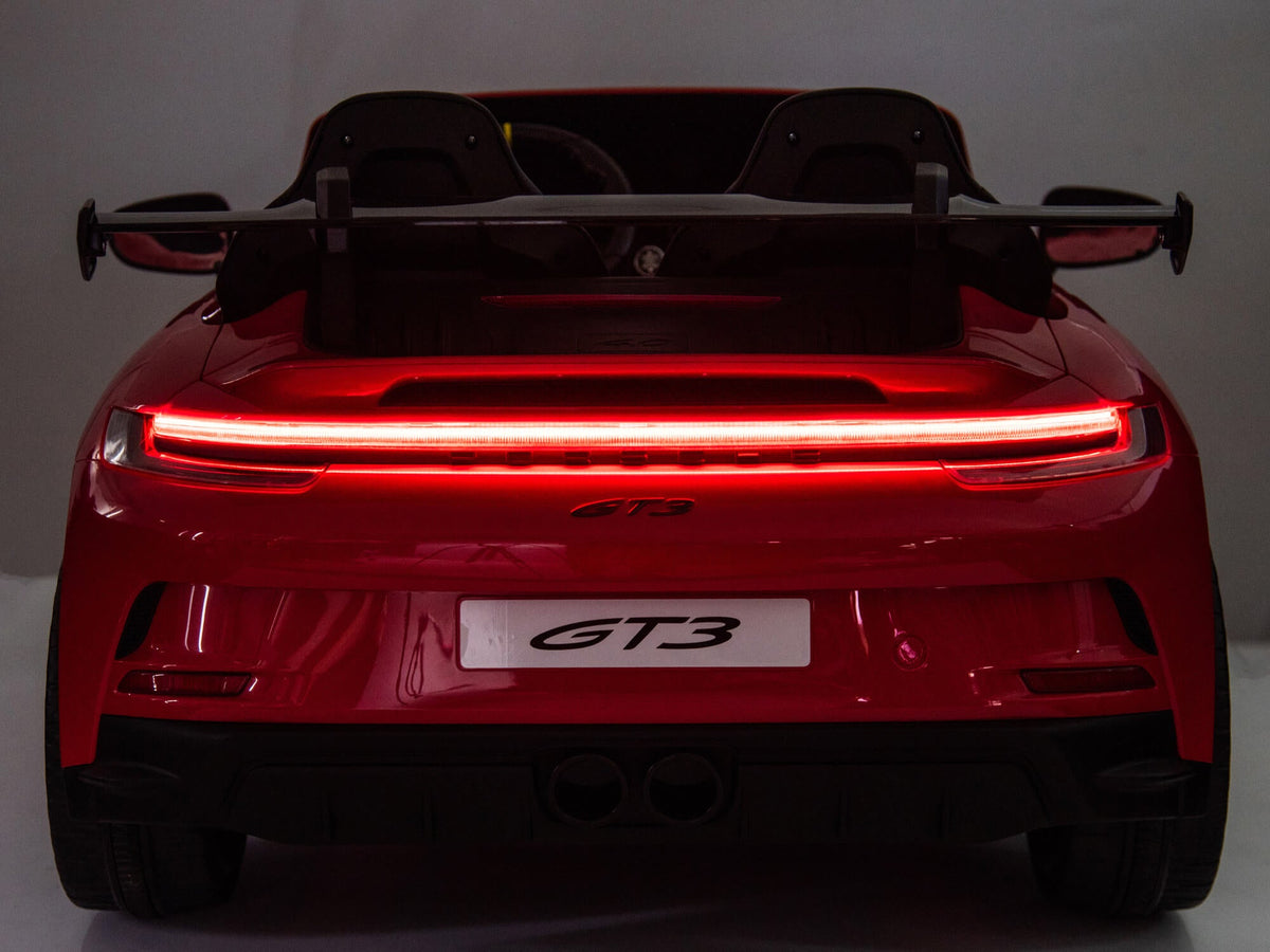 24V Porsche 911 GT3 Kids 2-Seater Ride On Car - Red