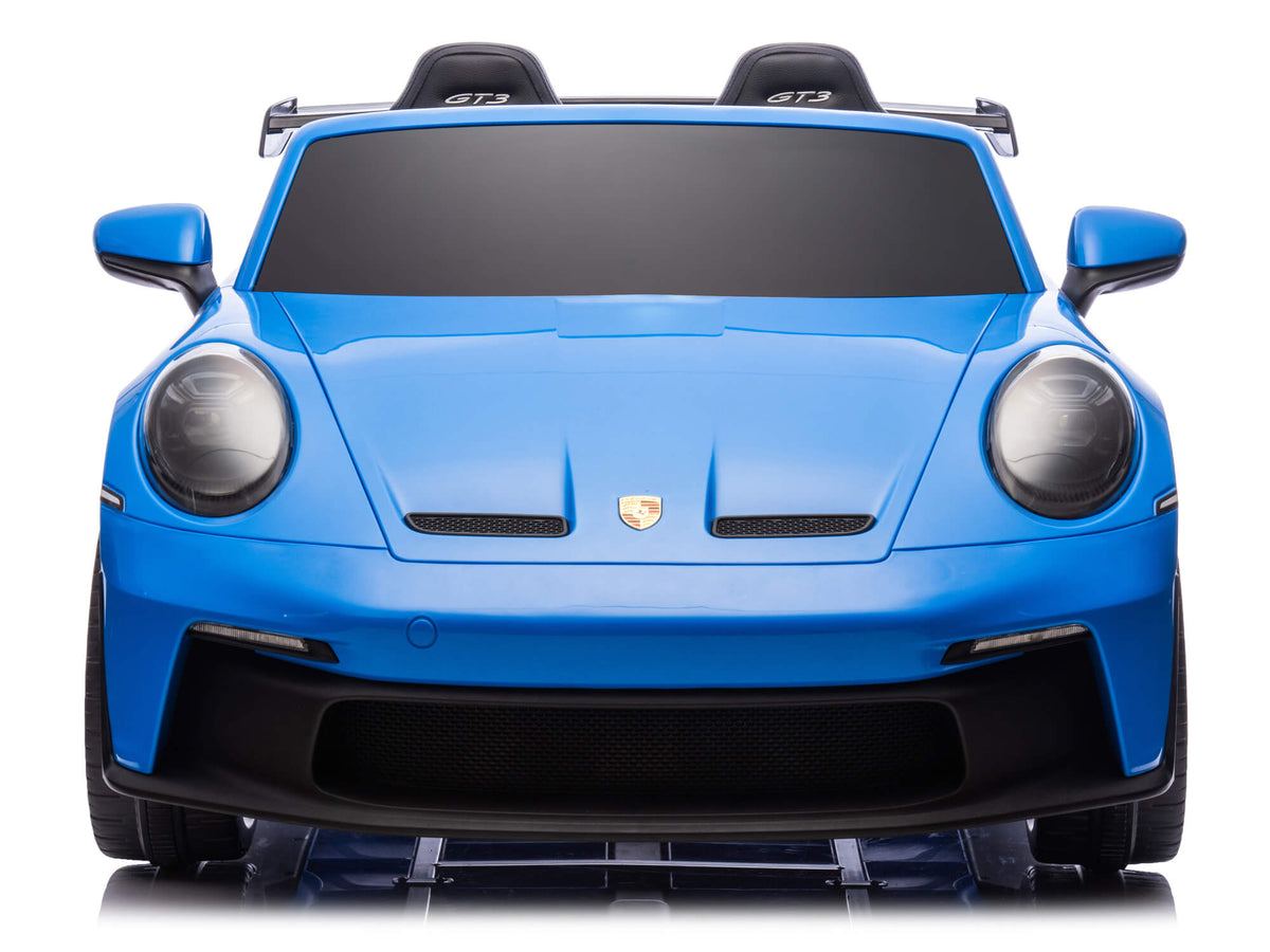 24V Porsche 911 GT3 Kids 2-Seater Ride On Car - Blue