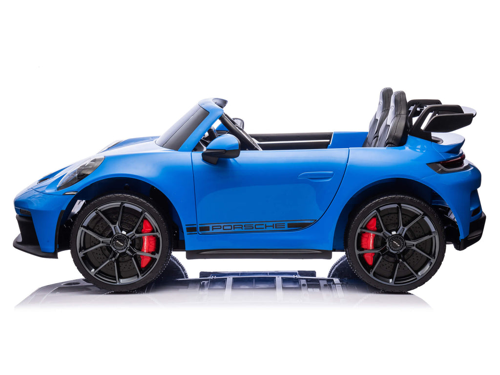 24V Porsche 911 GT3 Kids 2-Seater Ride On Car - Blue