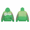 Valley Dreams Gradient Flame Rhinestone Zip Hoodie