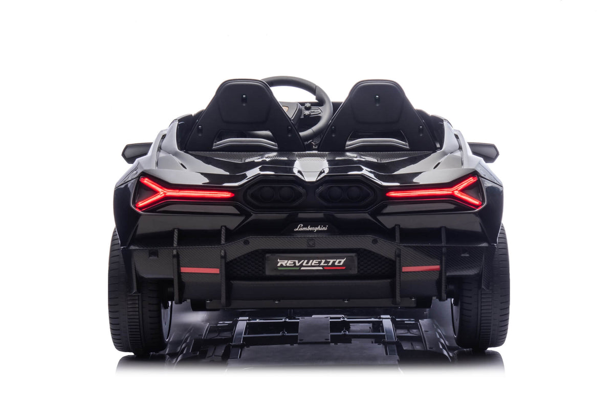 24V / 9 MPH Lamborghini Revuelto Two-Seater Kids Ride On Car – Black
