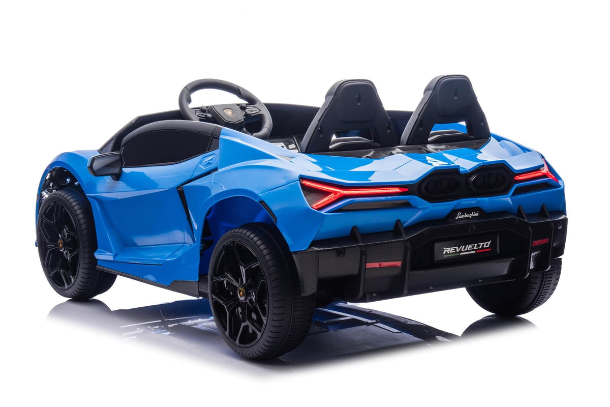 24V / 9 MPH Lamborghini Revuelto Two-Seater Kids Ride On Car – Blue
