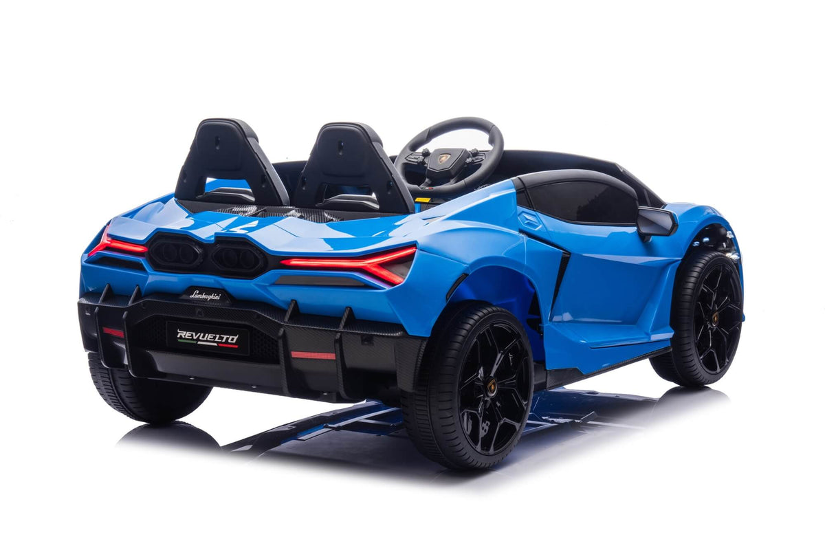 24V / 9 MPH Lamborghini Revuelto Two-Seater Kids Ride On Car – Blue