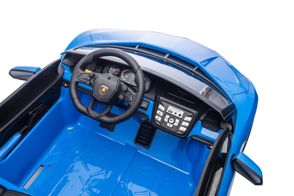 24V / 9 MPH Lamborghini Revuelto Two-Seater Kids Ride On Car – Blue