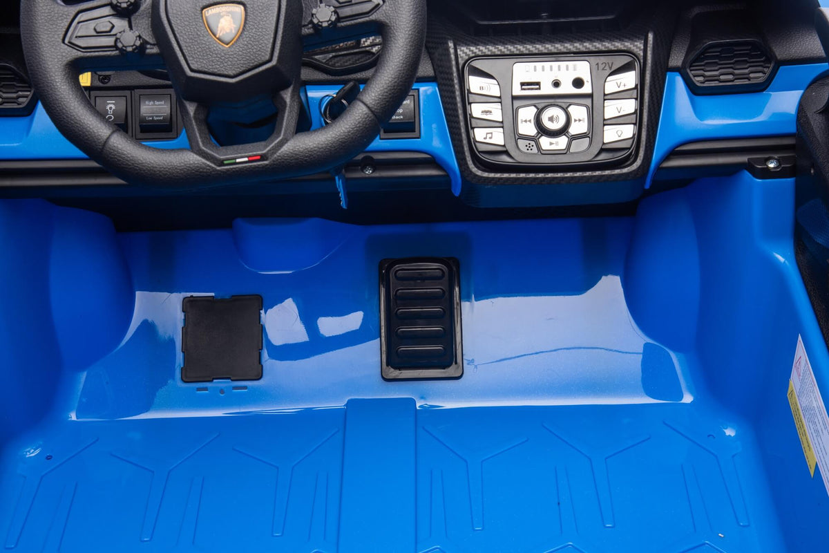 24V / 9 MPH Lamborghini Revuelto Two-Seater Kids Ride On Car – Blue